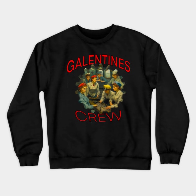 Galentines crew, radar plotting Crewneck Sweatshirt by sailorsam1805